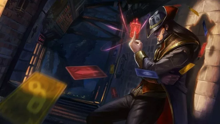 twisted fate, a counter to akali in LoL
