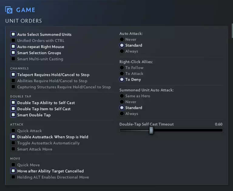 dota 2 advanced settings