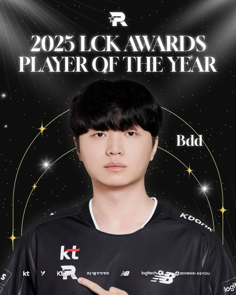 LCKâs Best Player of the Year: Bdd (KT Rolster)