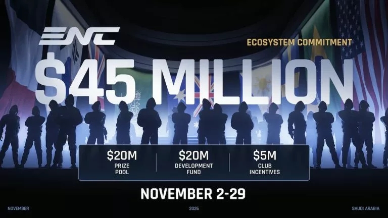 ENC $45 million. Image Credit: Esports Nations Cup