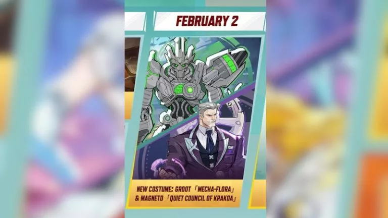 Groot and Magneto skin in Marvel Rivals Season 6