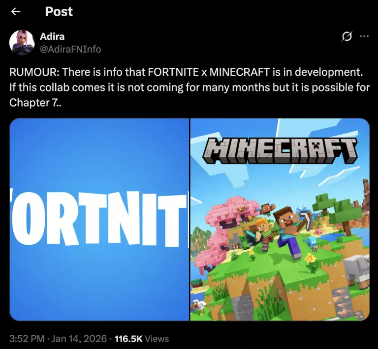 Fortnite x Minecraft