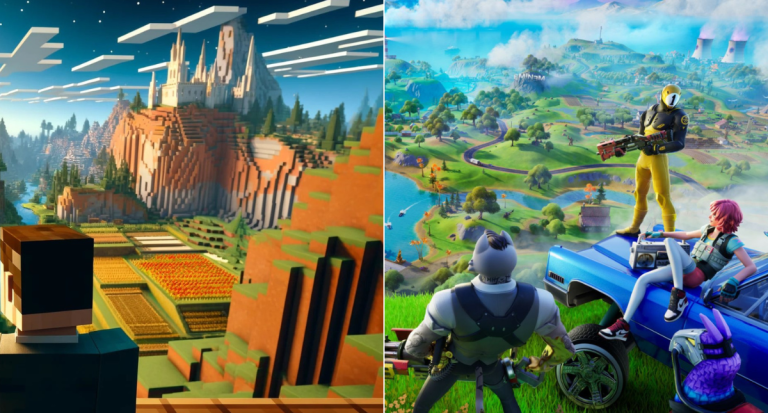 fortnite and minecraft