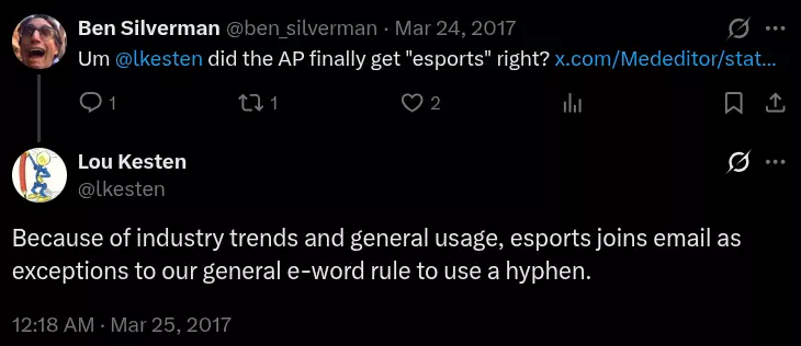 how to spell esports
