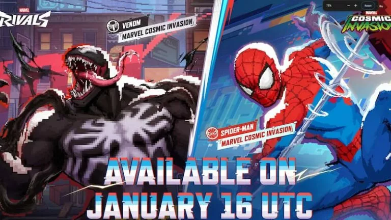 Spider-Man and Venom's Marvel Cosmic Invasion skins