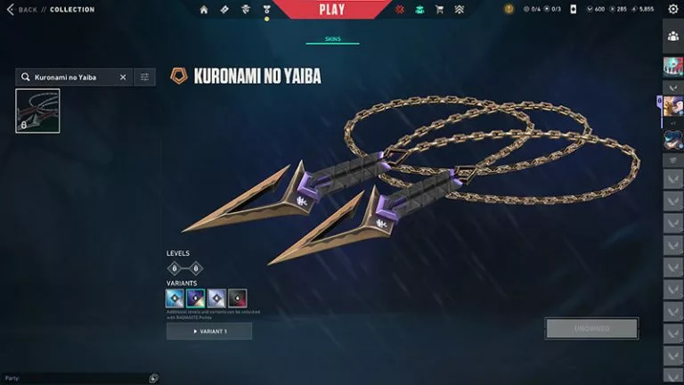 kuronami no yaiba valorant