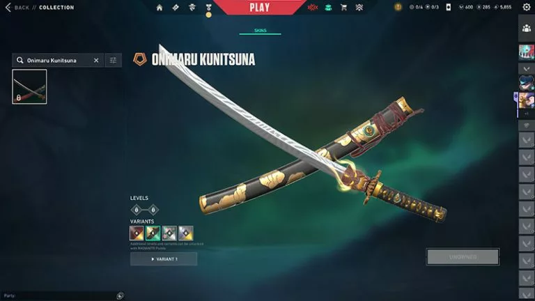 onimaru kunitsuna valorant knives