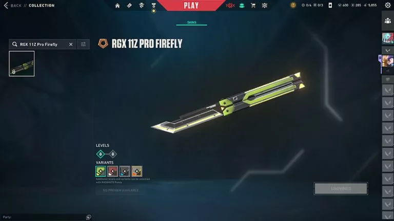 rgx 11z pro firefly valorant knife