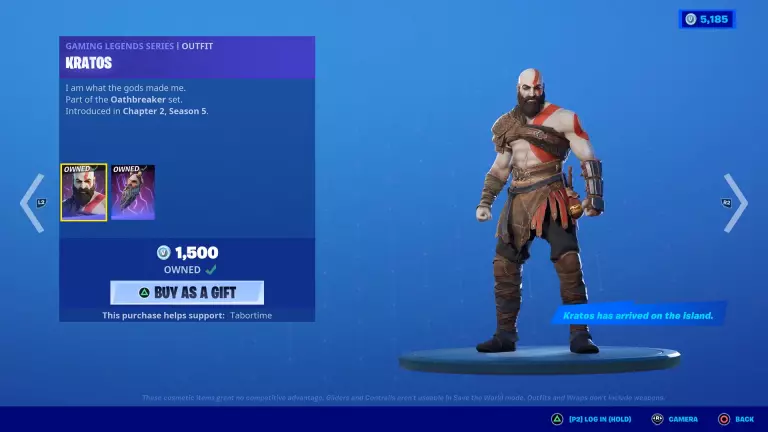 Kratos Skin Fortnite