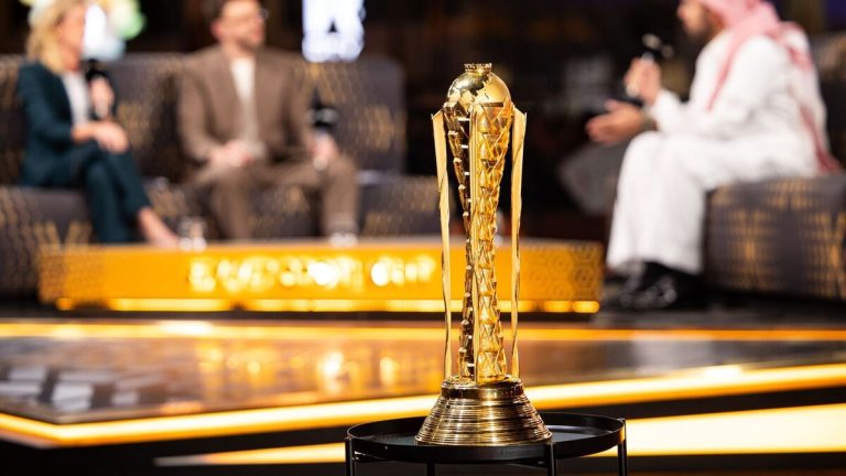 The Esports World Cup's trophy.