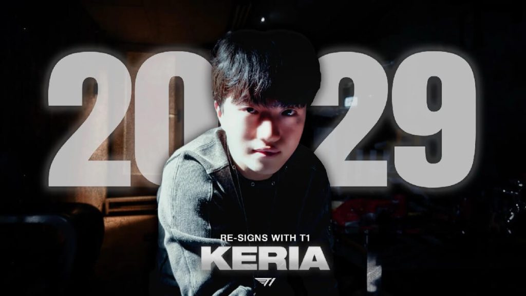 Keria resigns with T1, extends contract for 3 years