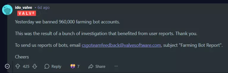Bots banned in CS2