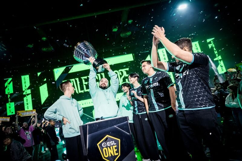 a screenshot of Parivision at ESL One Raleigh 2025