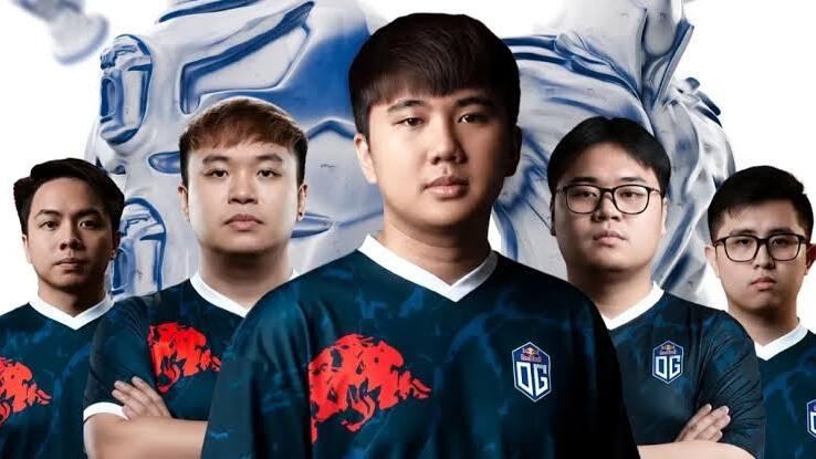 a screenshot of OG's new Dota 2 roster
