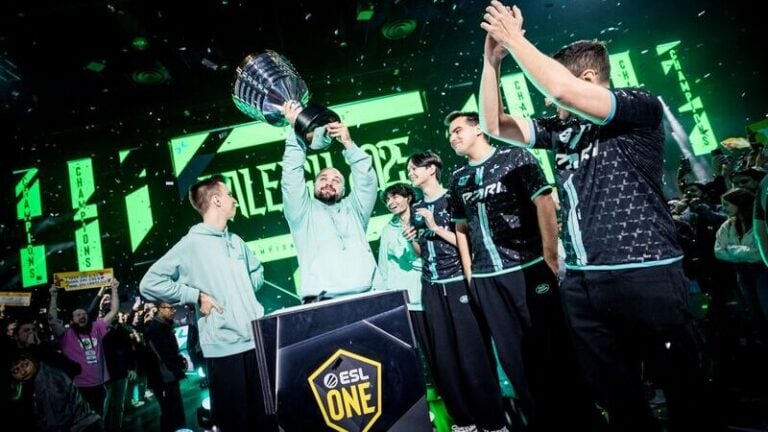 a photo of PARIVISION winning ESL One Raleigh 2025