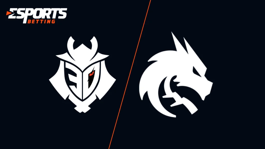 Team Spirit vs G2 Esports logos