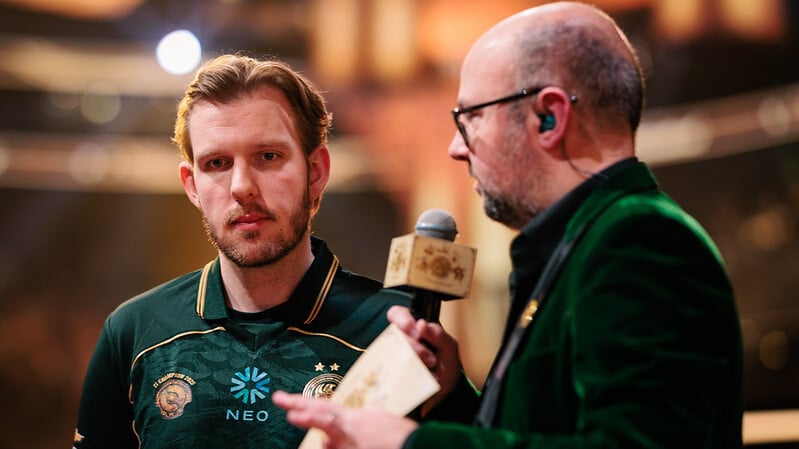 An image of Cr1t taking an interview