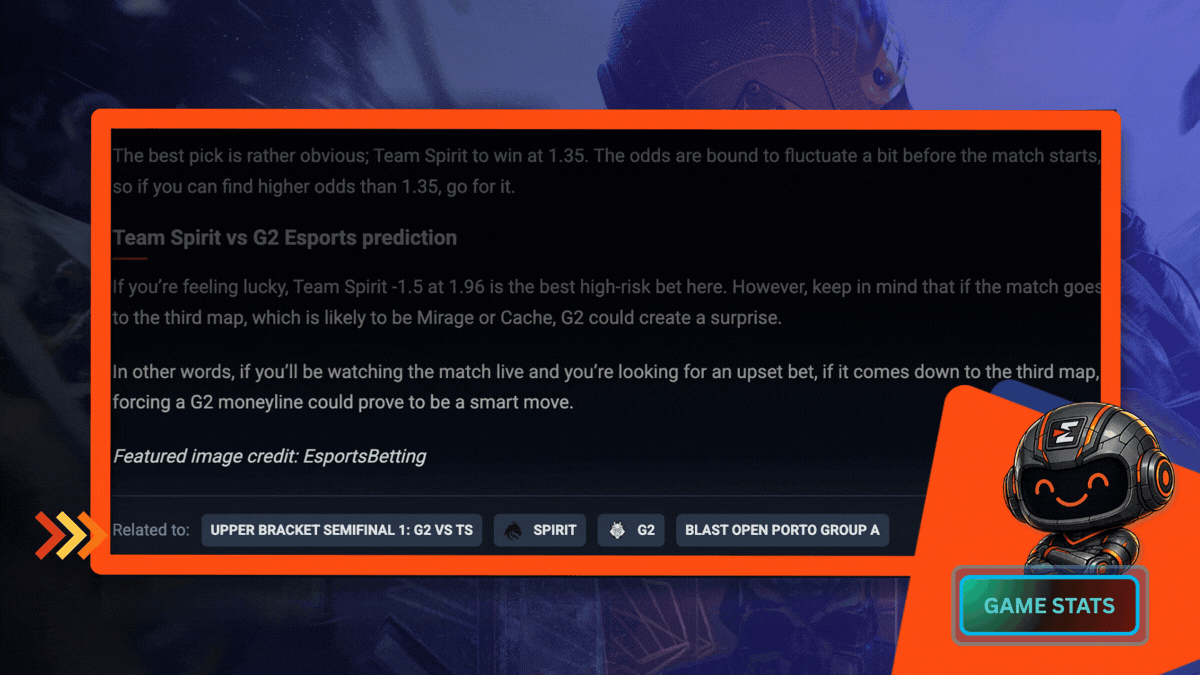 esports news and match stats