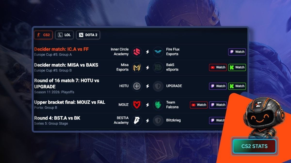 cs2 matches today