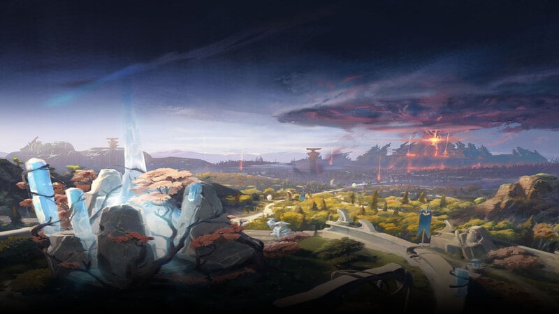 an image of the Dota 2 map