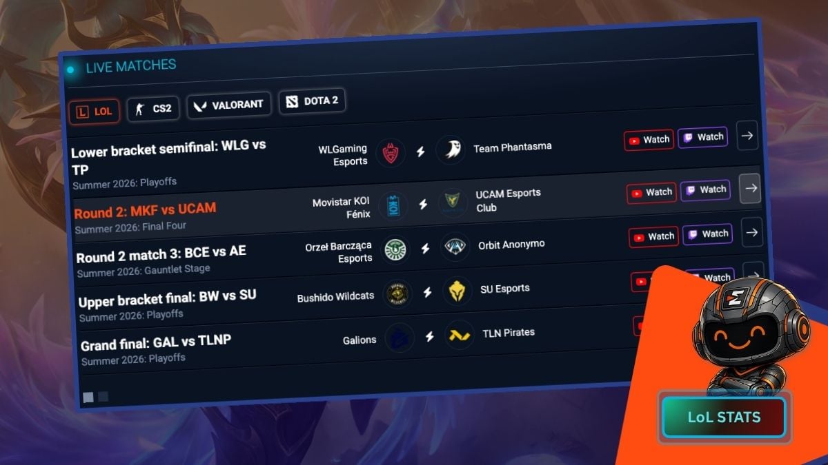 lol live matches