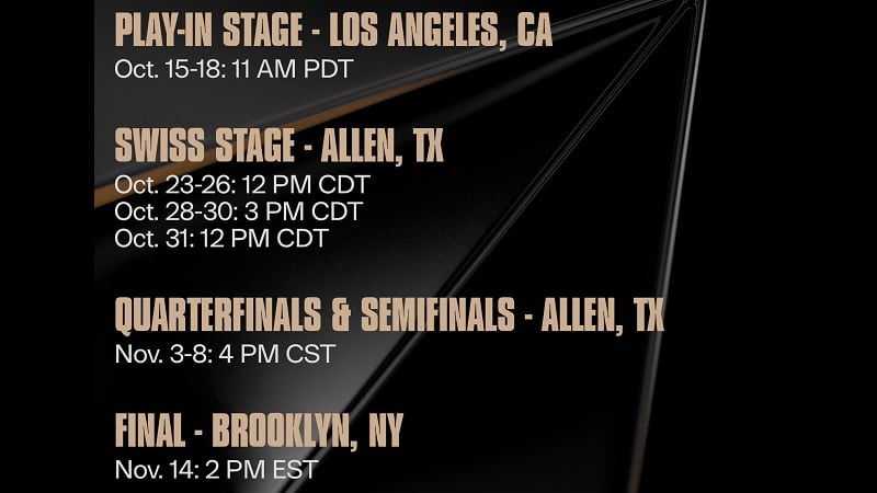 LoL Worlds 2026 schedule: Starting times